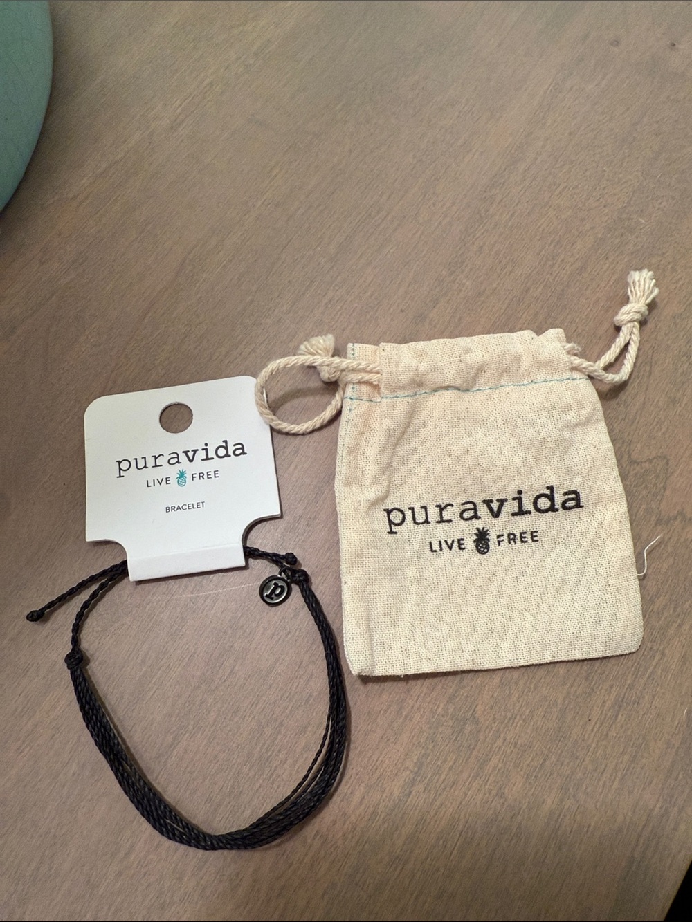 Pura Vida Black Braided Cord Bracelet